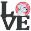 Dog Hearts Love and Valentine's Day Metal Wall Artwork LOVE - S000213B001695P012739V023