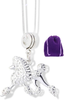 Poodle Dog Charm Snake Chain Necklace