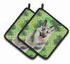 Dog Art Seasonal Pair of Pot Holders - BB9823PTHD