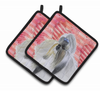 Dog Art Seasonal Pair of Pot Holders - BB9753PTHD