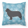 Winter Snowflake With Dog Fabric Decorative Pillow - S000213B001695P073890V000