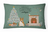 Christmas Dog Art Fabric Decorative Pillow - CK7698PW1216