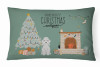 Christmas Everyone Dog Art Canvas Fabric Decorative Pillow - S000213B001695P020350V019