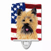 USA American Flag with Dog Ceramic Night Light - S000213B001695P103137V000