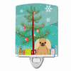 Christmas Tree and Dog Ceramic Night Light - BB4229CNL