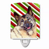 Candy Cane Holiday Christmas Dog Art Ceramic Night Light - S000213B001695P102796V000