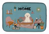 Dog in Sweet Home Dish Drying Mat - S000213B001695P020177V014