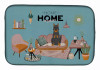 Dog in Sweet Home Dish Drying Mat - S000213B001695P020177V015