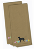 Easter Dog Design Embroidered Kitchen Towel Set of 2 - CK1630TNTWE