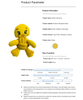 Eco-Yellow Duck Handmade Dog Toy | Dog Chew Toy |Sustainable