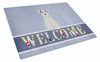 Welcome Dog Print Glass Cutting Board Large - BB5634LCB