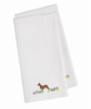 Easter Dog Design Embroidered Kitchen Towel Set of 2 - CK1600WHTWE
