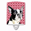 Hearts Love and Valentine's Day Dog Art Ceramic Night Light - S000213B001695P103352V000