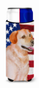 USA American Flag with Dog Ultra Hugger for slim cans - BB9714MUK