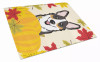 Thanksgiving Dog Print Glass Cutting Board Large - S000213B001695P022227V029