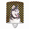 Candy Corn Halloween Dog Art Portrait Ceramic Night Light - KJ1210CNL