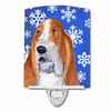 Snowflakes Holiday Dog Art Ceramic Night Light - SS4666CNL