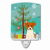 Christmas Tree and Dog Ceramic Night Light - BB4233CNL