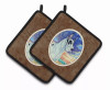 Dog Artwork Pair of Pot Holders - S000213B001695P069331V008