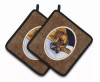 Dog Artwork Pair of Pot Holders - S000213B001695P069331V009
