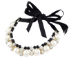 Lovely Pearl Ribbon Necklace - S002142B002493P000479V002