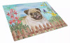 Spring Dog Print Glass Cutting Board Large - S000213B001695P000878V051