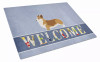 Welcome Dog Print Glass Cutting Board Large - S000213B001695P079709V004