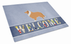 Welcome Dog Print Glass Cutting Board Large - BB5520LCB