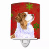 Snowflakes Holiday Dog Art Ceramic Night Light - S000213B001695P102872V000