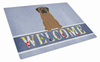 Welcome Dog Print Glass Cutting Board Large - BB5665LCB
