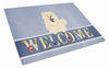 Welcome Dog Print Glass Cutting Board Large - BB5721LCB
