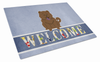 Welcome Dog Print Glass Cutting Board Large - BB5722LCB