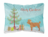 Christmas Tree Dog Art Canvas Fabric Decorative Pillow Style 2 - BB8478PW1216
