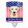 American Flag Design with Dog Ceramic Night Light - S000213B001695P099513V000