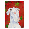 Red and Green Snowflakes Holiday Christmas Dog Flag Garden Size - LH9311GF