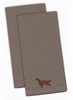 Dog Design Embroidered Kitchen Towel Set of 2 - BB3393GYTWE