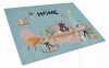 Sweet Home Dog Print Glass Cutting Board Large - S000213B001695P020202V004