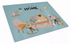 Sweet Home Dog Print Glass Cutting Board Large - S000213B001695P020202V003