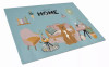 Sweet Home Dog Print Glass Cutting Board Large - S000213B001695P020202V009