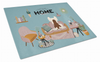 Sweet Home Dog Print Glass Cutting Board Large - S000213B001695P020202V026