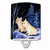 Starry Night Dog Art Ceramic Night Light - S000213B001695P103756V000
