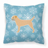 Winter Snowflake Dog Profile Art Fabric Decorative Pillow - S000213B001695P073315V000