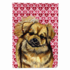 Hearts Love and Valentine's Day Dog Portrait Flag Garden Size - LH9169GF
