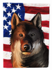 American Flag with Dog Artwork Flag Canvas House Size - CK6706CHF