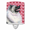 Hearts Love and Valentine's Day Dog Art Ceramic Night Light - SS4488CNL