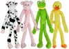 Multipet Minipet Swingin' Slevin Plush Dog Toy Assorted Animals 12" Multipet Minipet Swingin' Slevin Plush Dog Toy Assorted Animals 12"