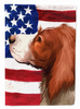 American Flag with Dog Artwork Flag Garden Size - CK6514GF