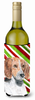 Candy Cane Christmas Design with Dog Wine Bottle Hugger - SC9621LITERK