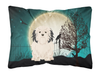 Halloween Dog Art Canvas Fabric Decorative Pillow - S000213B001695P071248V000