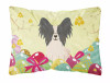 Easter Eggs Dog Art Canvas Fabric Decorative Pillow - S000213B001695P083993V000
